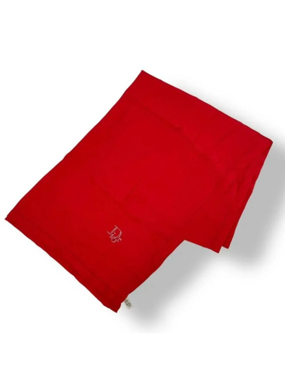 Dior Scarf Shawl Silk Red